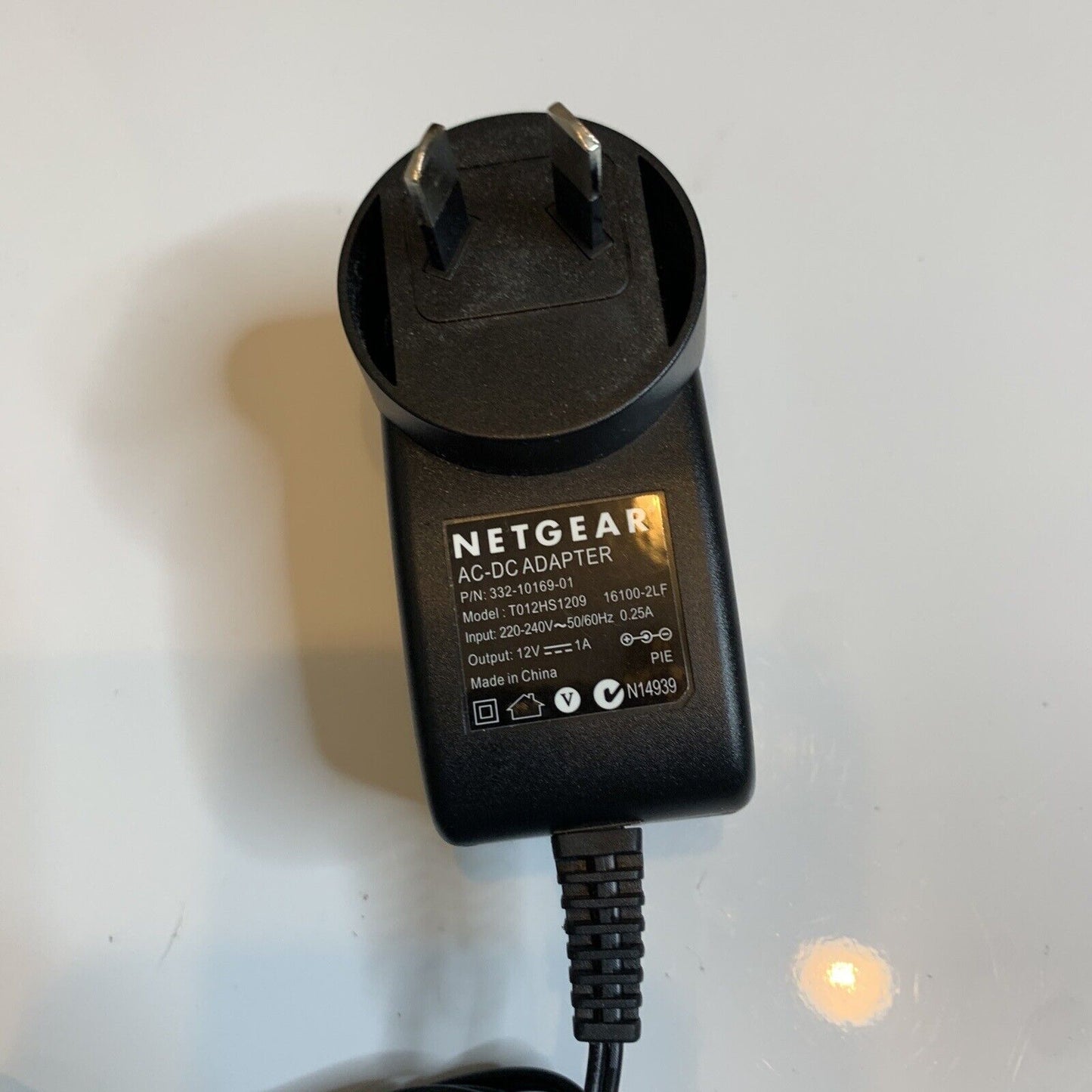 Netgear T012HS1209 Power Supply 12V 1A AC Adapter 332-10169-01 Genuine
