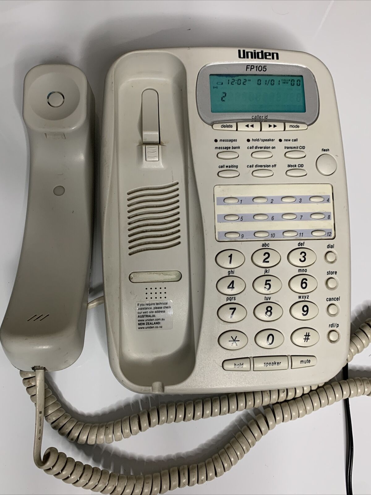 Uniden FP105 Corded Telephone Speaker Phone NBN Compatible and Ready