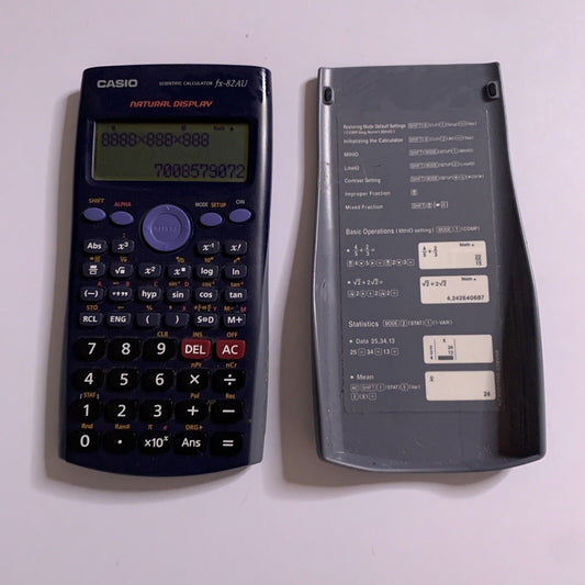 Casio fx-82AU Scientific Calculator with  Cover