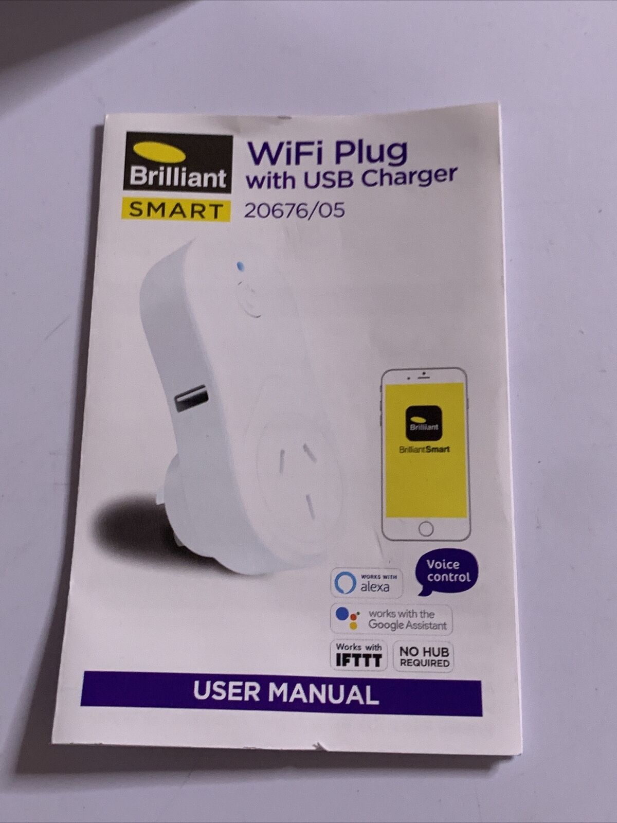 Brilliant Smart WiFi Plug with USB Charger