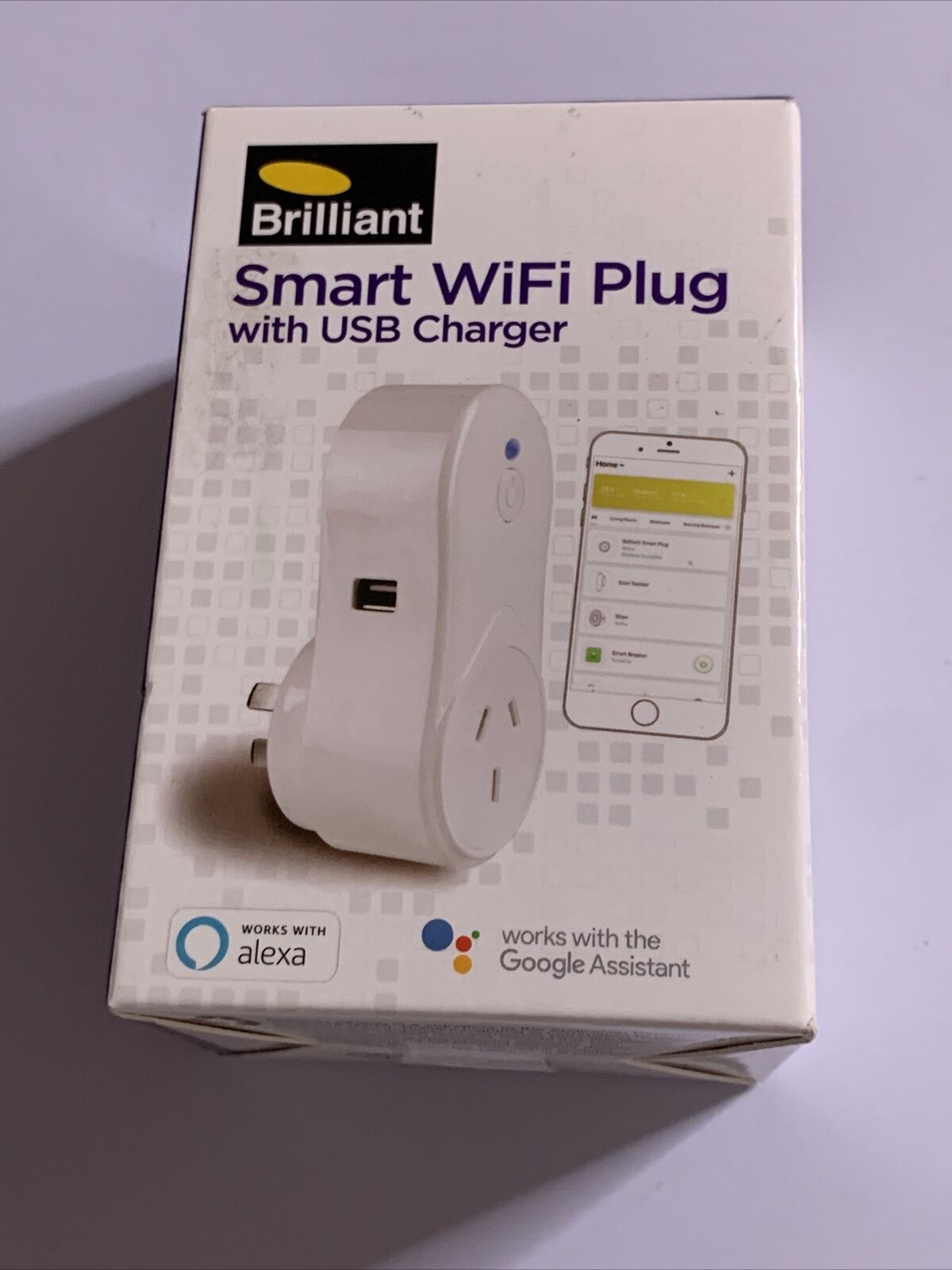 Brilliant Smart WiFi Plug with USB Charger