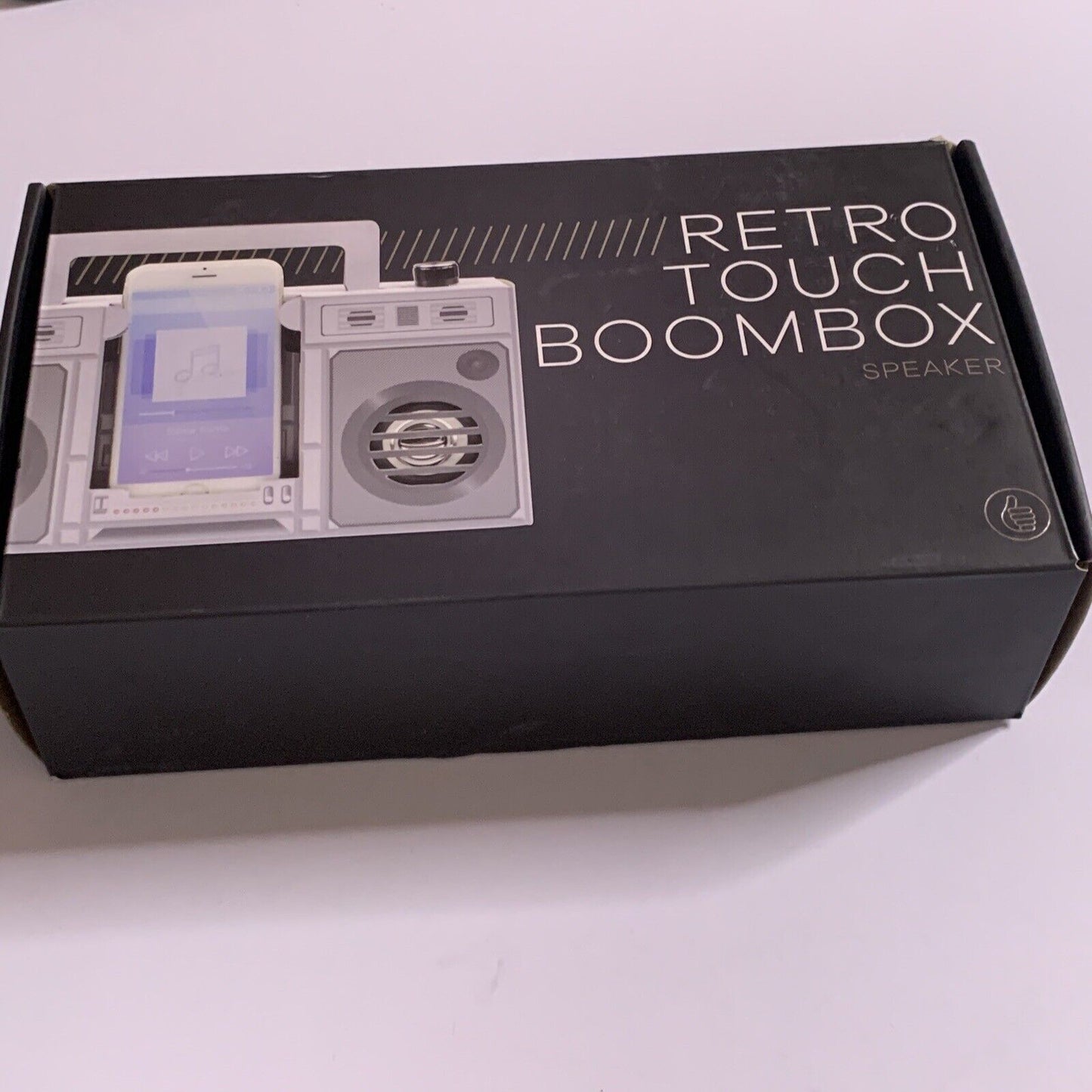 Retro Touch Boombox Speaker Smartphone Amplifier NEW