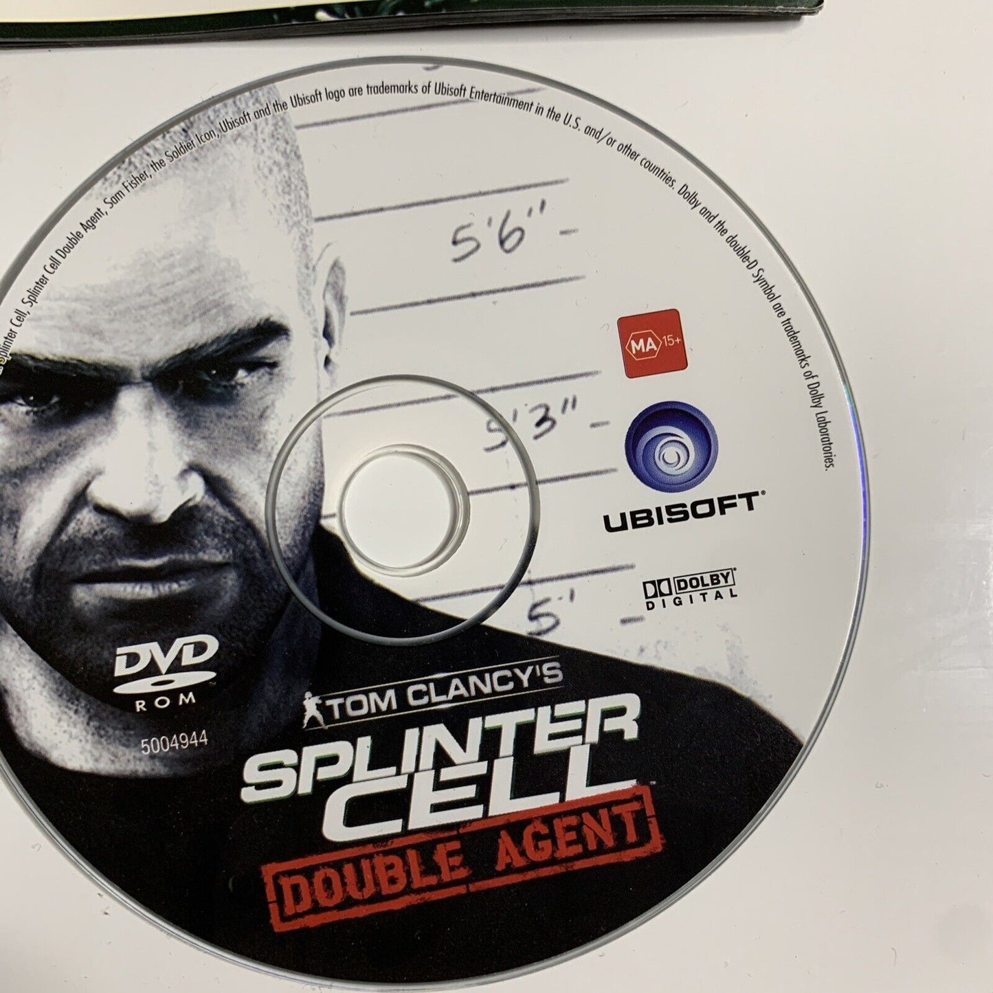 Splinter Cell Double Agent PC DVD-ROM Windows Game with Manual