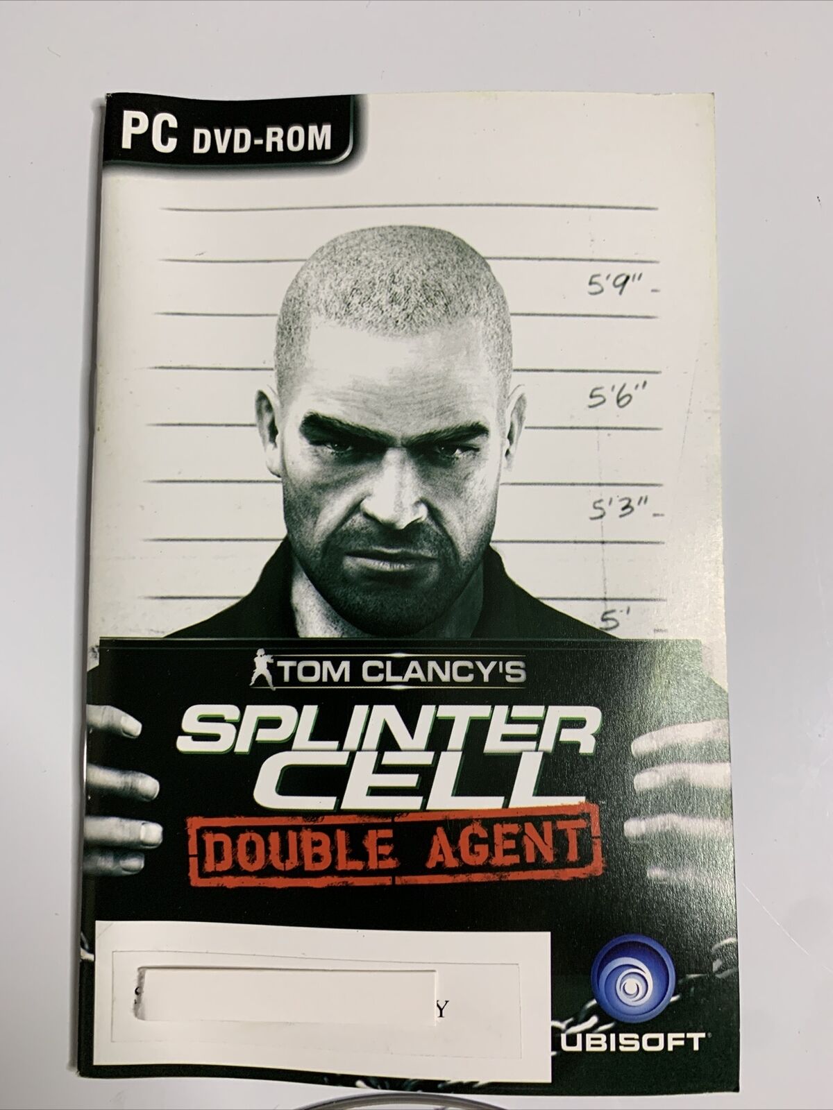 Splinter Cell Double Agent PC DVD-ROM Windows Game with Manual