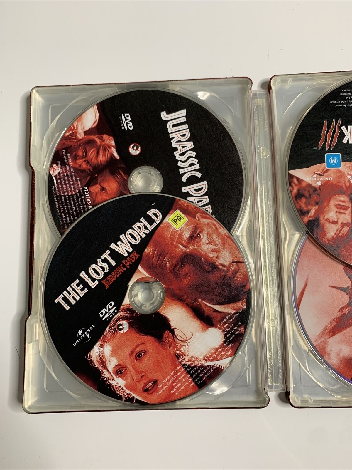 Jurassic Park Collector's Box Set (DVD, 4-Disc) Steel Case Limited Ed ...