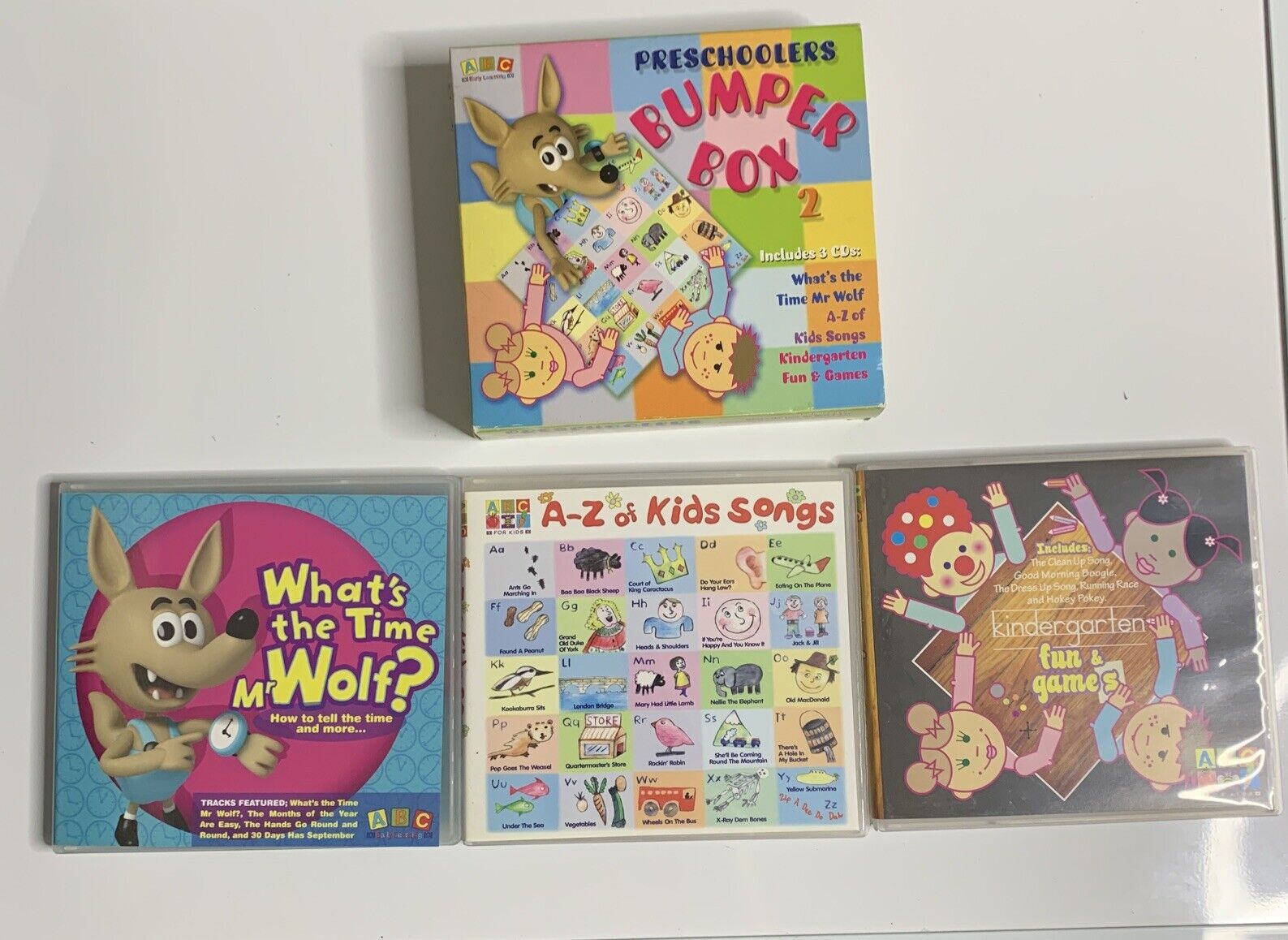 Abc Song Box Preschoolers Bumper Box ABC For Kids (CD, 3-Disc Set, 2008) Children's ...