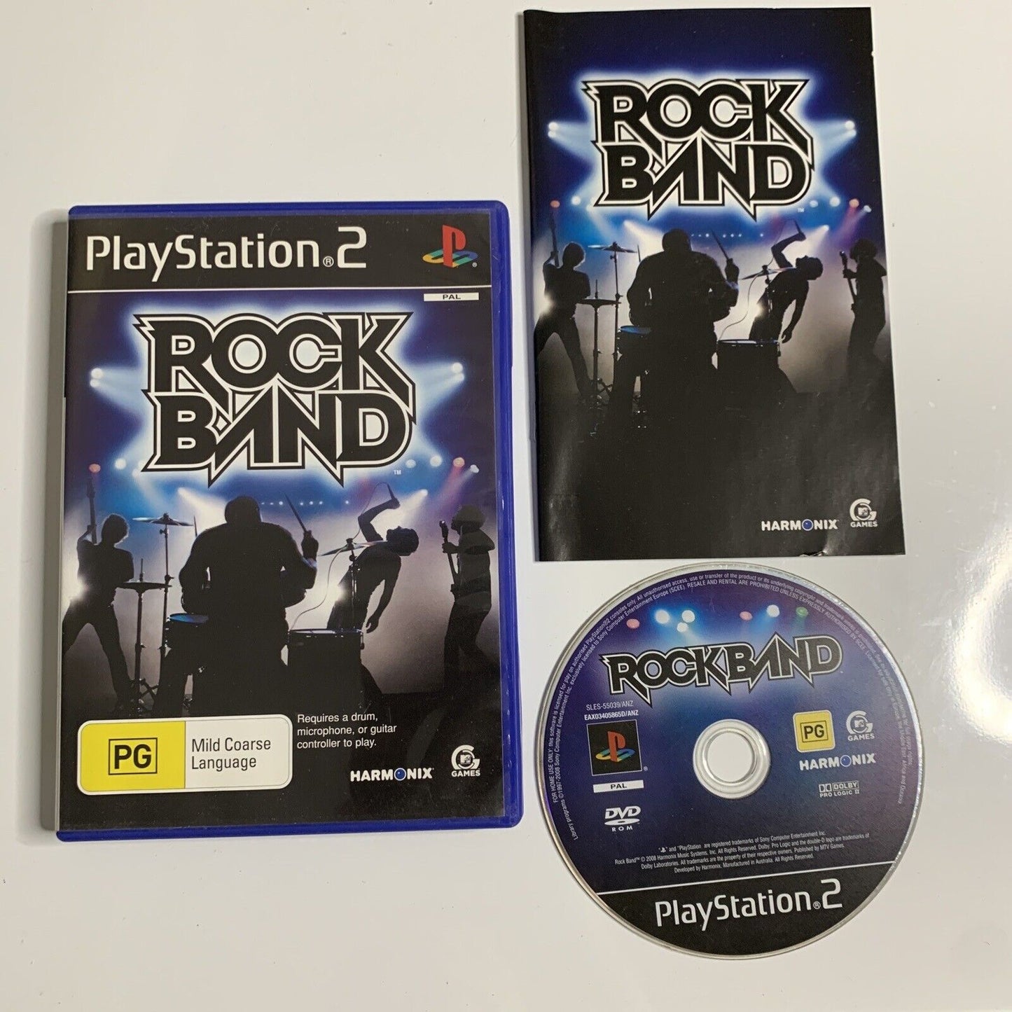 Rock Band  PS2 Sony PlayStation 2 PAL Game Complete