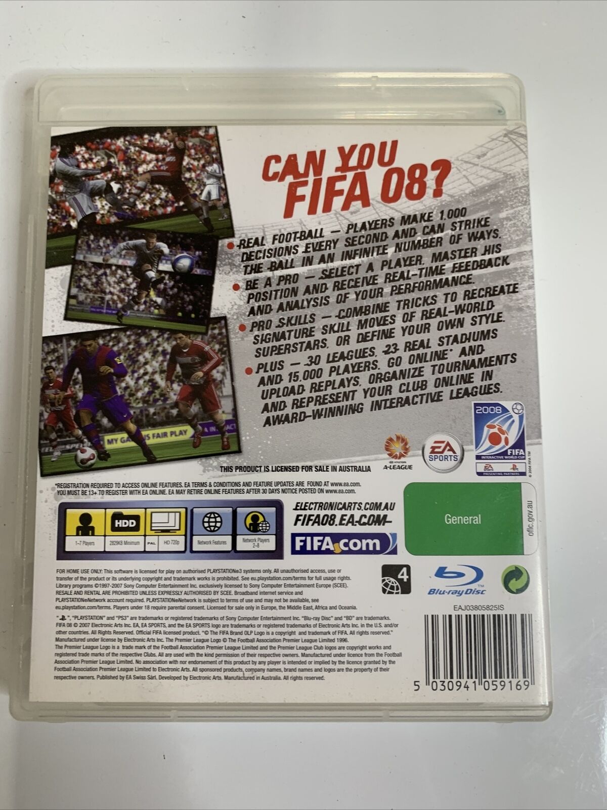 FIFA 08  PS3 Sony PlayStation 3 EA Sports Football Game Complete