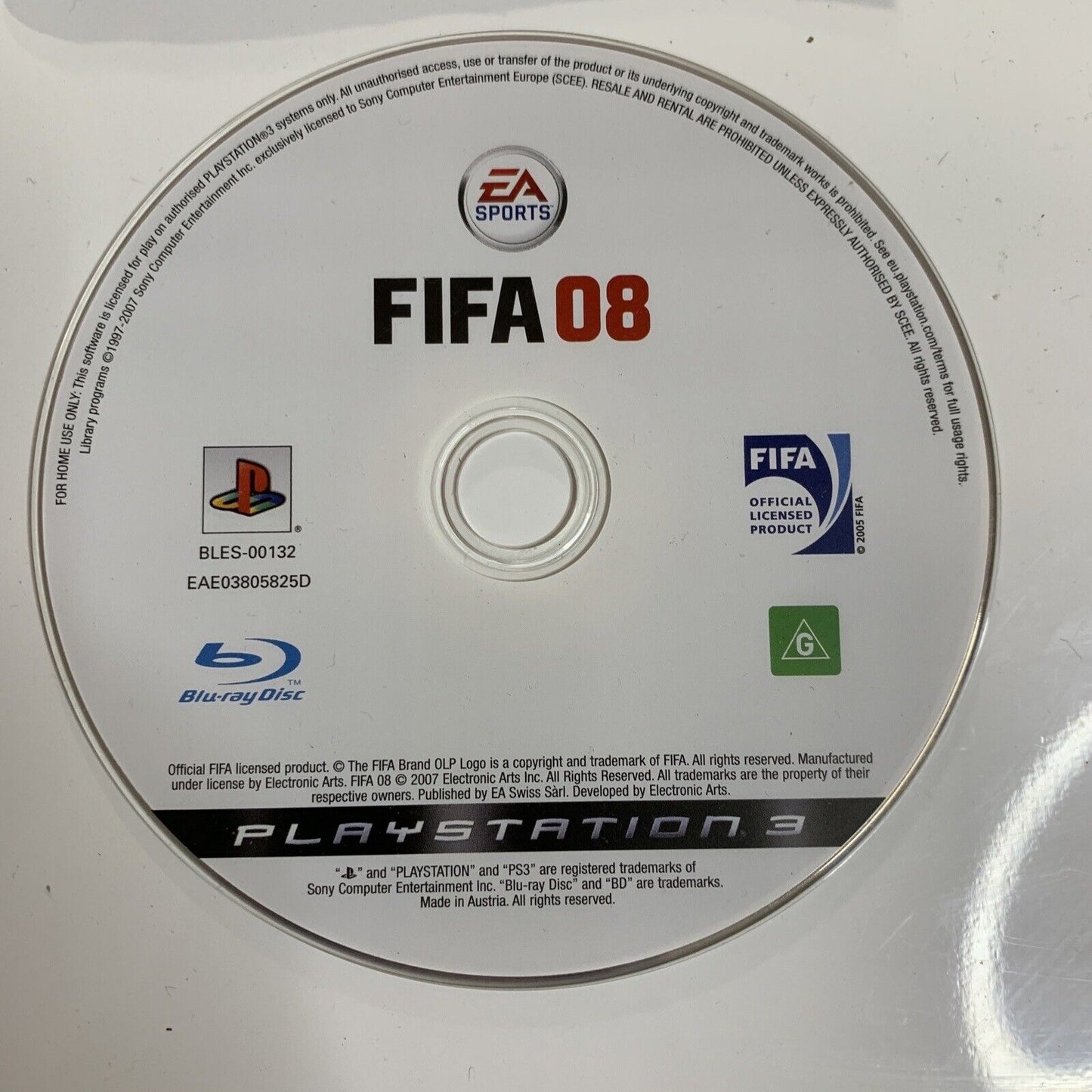 FIFA 08  PS3 Sony PlayStation 3 EA Sports Football Game Complete