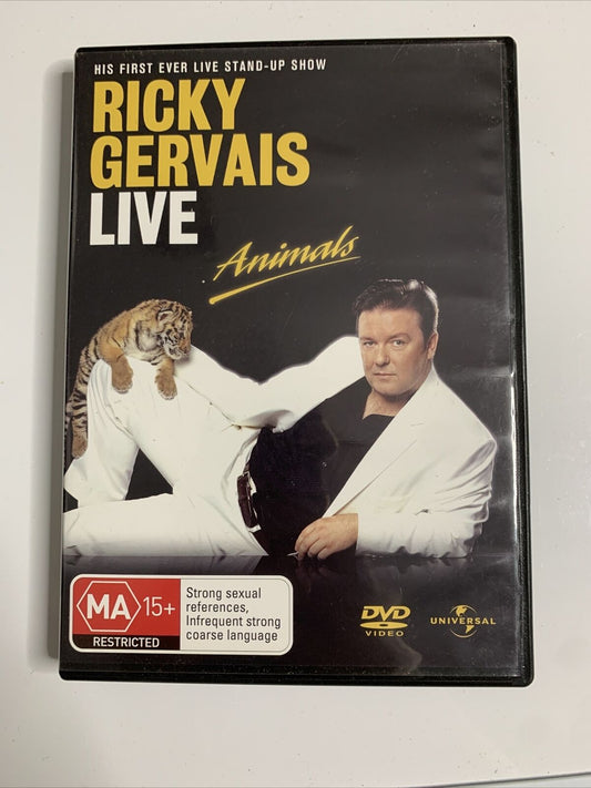 Ricky Gervais Live Animals (DVD, 2003)  Region 4 & 2