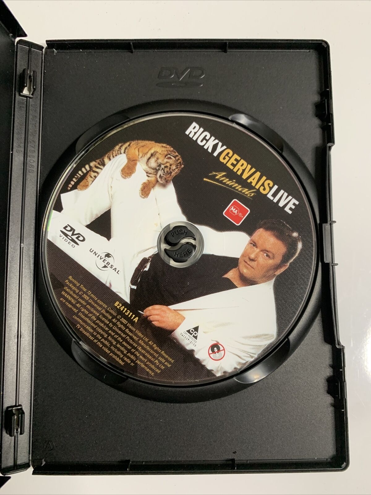 Ricky Gervais Live Animals (DVD, 2003)  Region 4 & 2