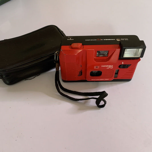 Hanimex 35 FD 35mm Film Camera with Case *Working But Loose Battery Lid