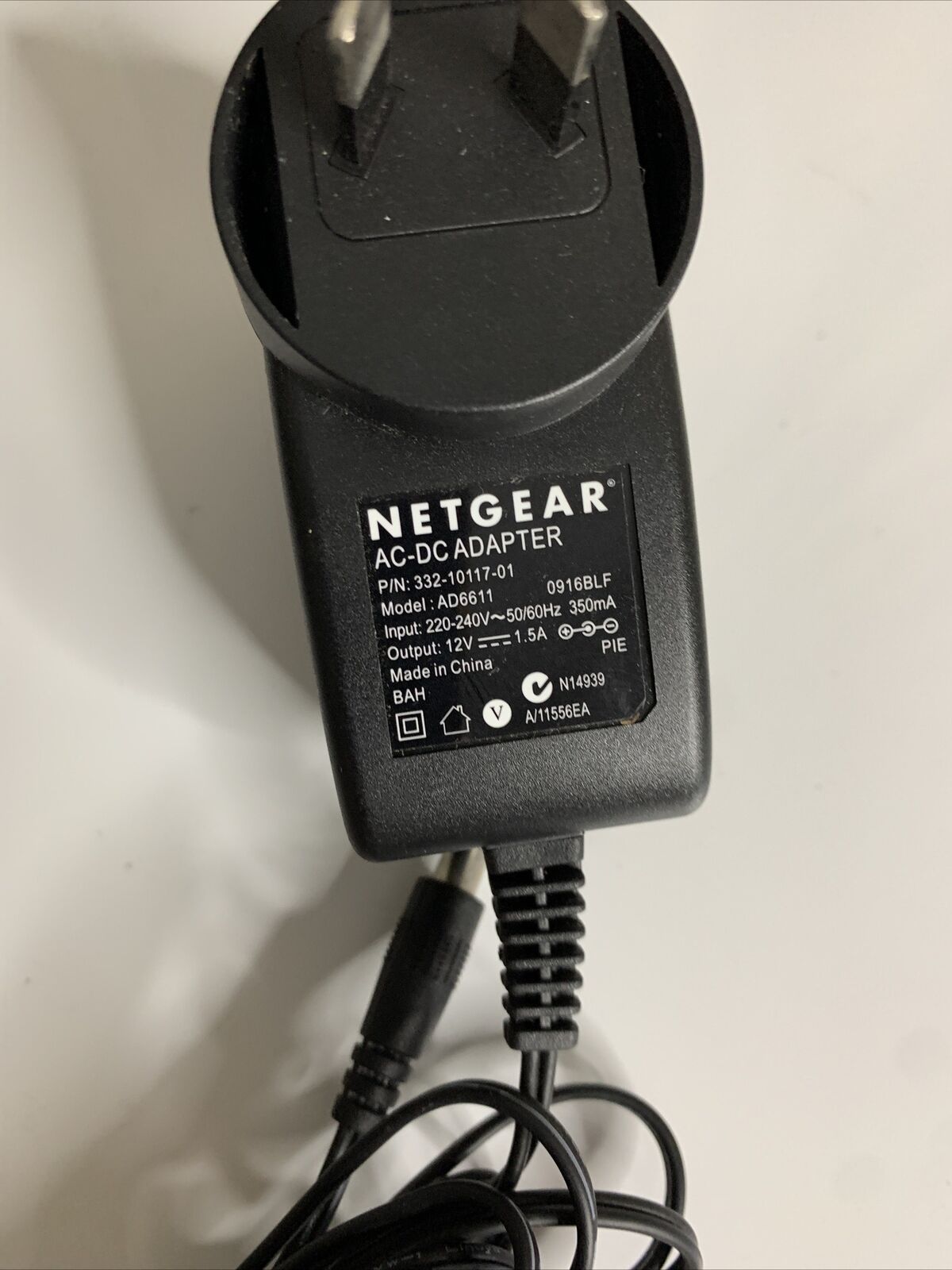 Genuine Netgear AC Adapter  AD6611 Power Supply 12v 1.5a for Router