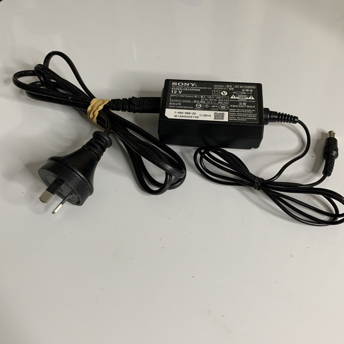 Genuine Sony AC Adaptor AC-M1208WW Power Supply for Blu-ray Player 12v 800mA