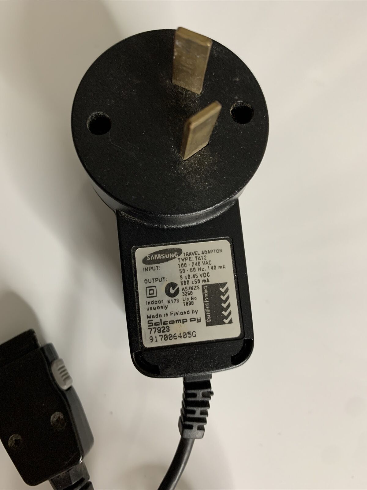 Genuine Samsung Travel Adapter TA12 Power Supply