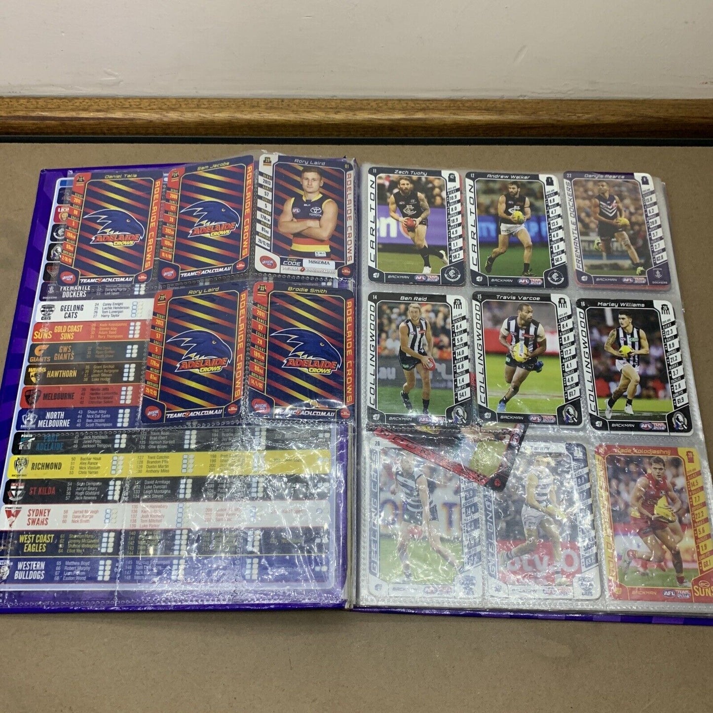 AFL Team 2016 Official AFL Game Cards Album