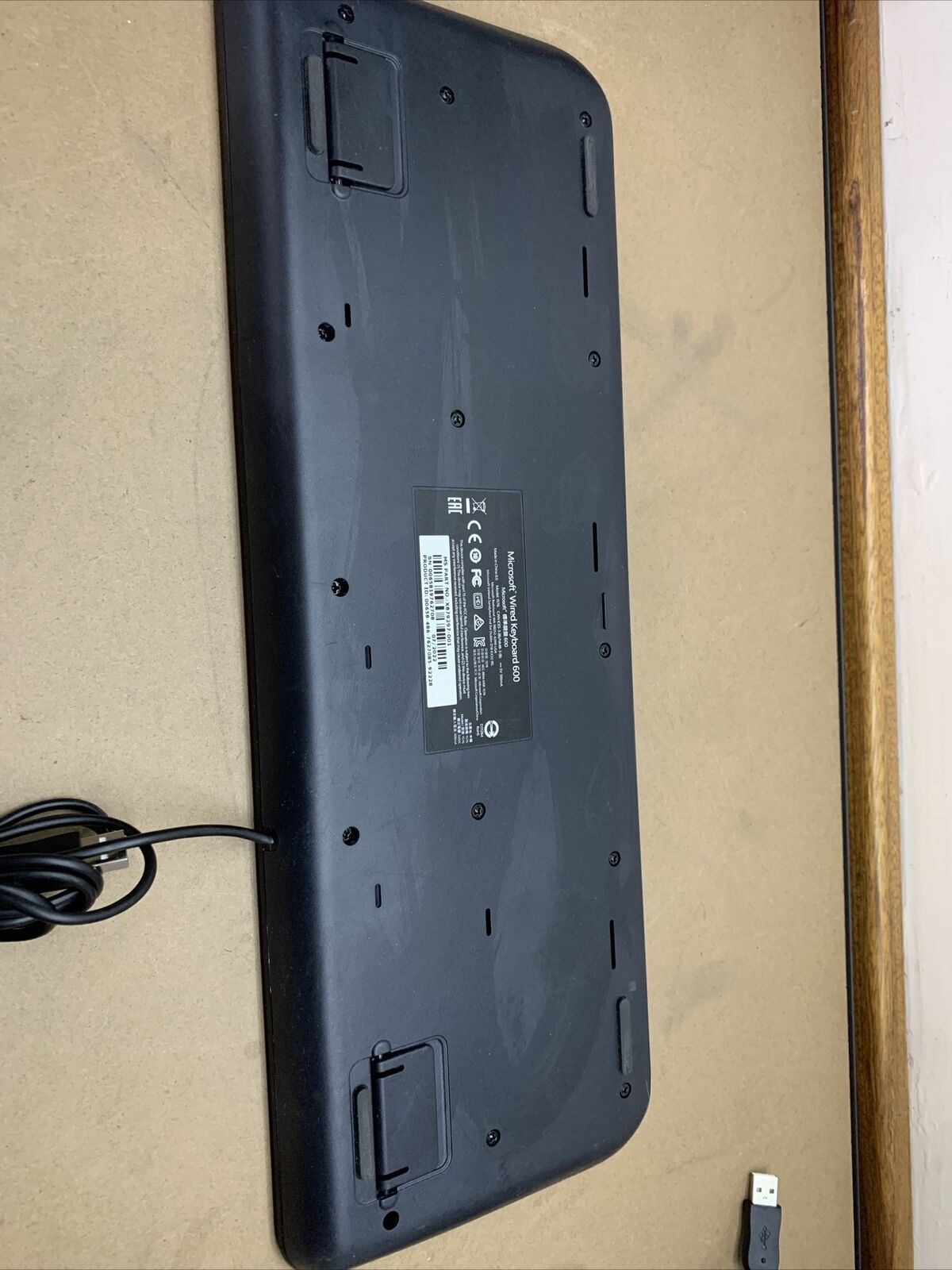 Microsoft Desktop 600 USB Wired Keyboard and Mouse Combo Black