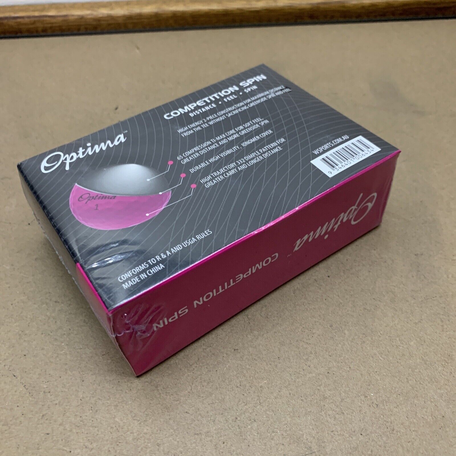 Optima CS Competition Spin Golf Balls 6 Total NEW Sealed – Retro Unit
