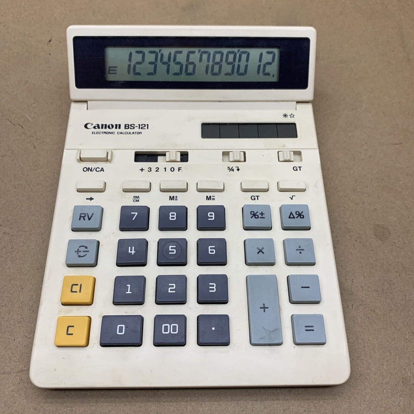 Canon BS-121 Calculator Solar Powered