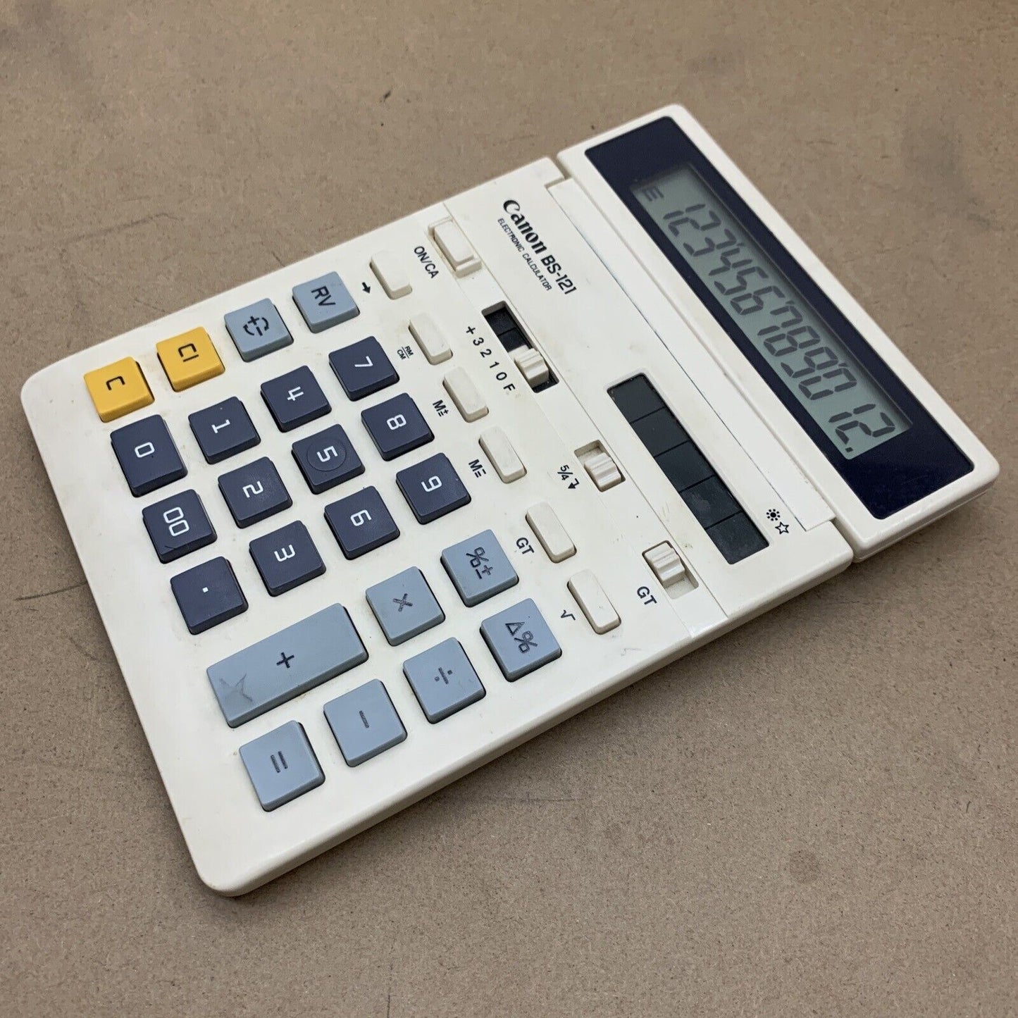 Canon BS-121 Calculator Solar Powered
