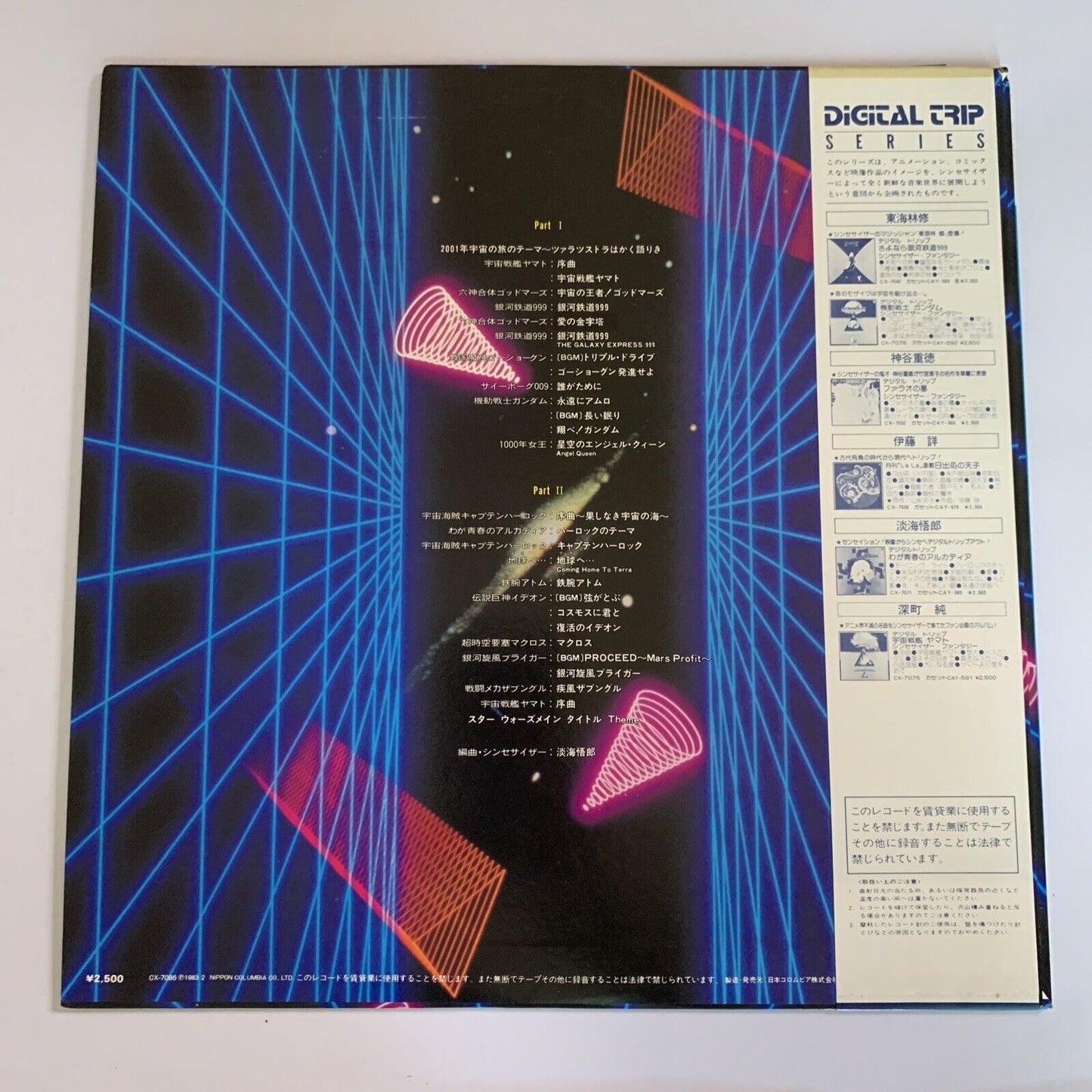 Goro Ohmi – Battle Of SF Animation Synthesizer LP 1983 Vinyl Record Obi CX-7086