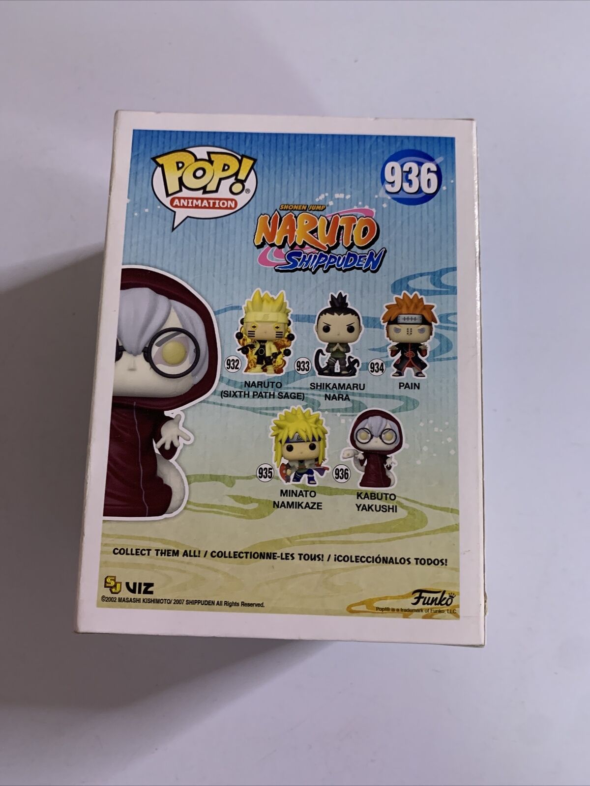 Kabuto Yakushi Naruto Shippuden Shonen Jump 936 Pop Vinyl Figure