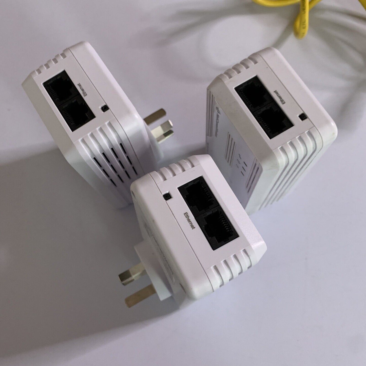 3x NetComm Wireless NP505 Powerline Adapter With AC Pass-Through