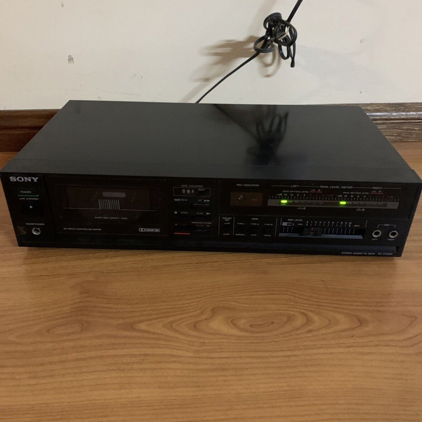 Sony Stereo Cassette Deck Player Recorder TC-FX330 *Working but Noisy Playback