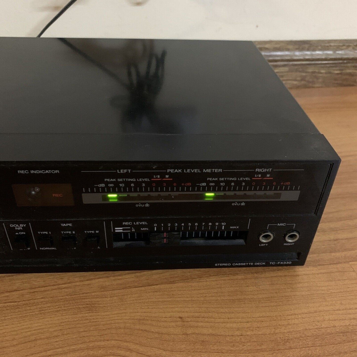 Sony Stereo Cassette Deck Player Recorder TC-FX330 *Working but Noisy Playback
