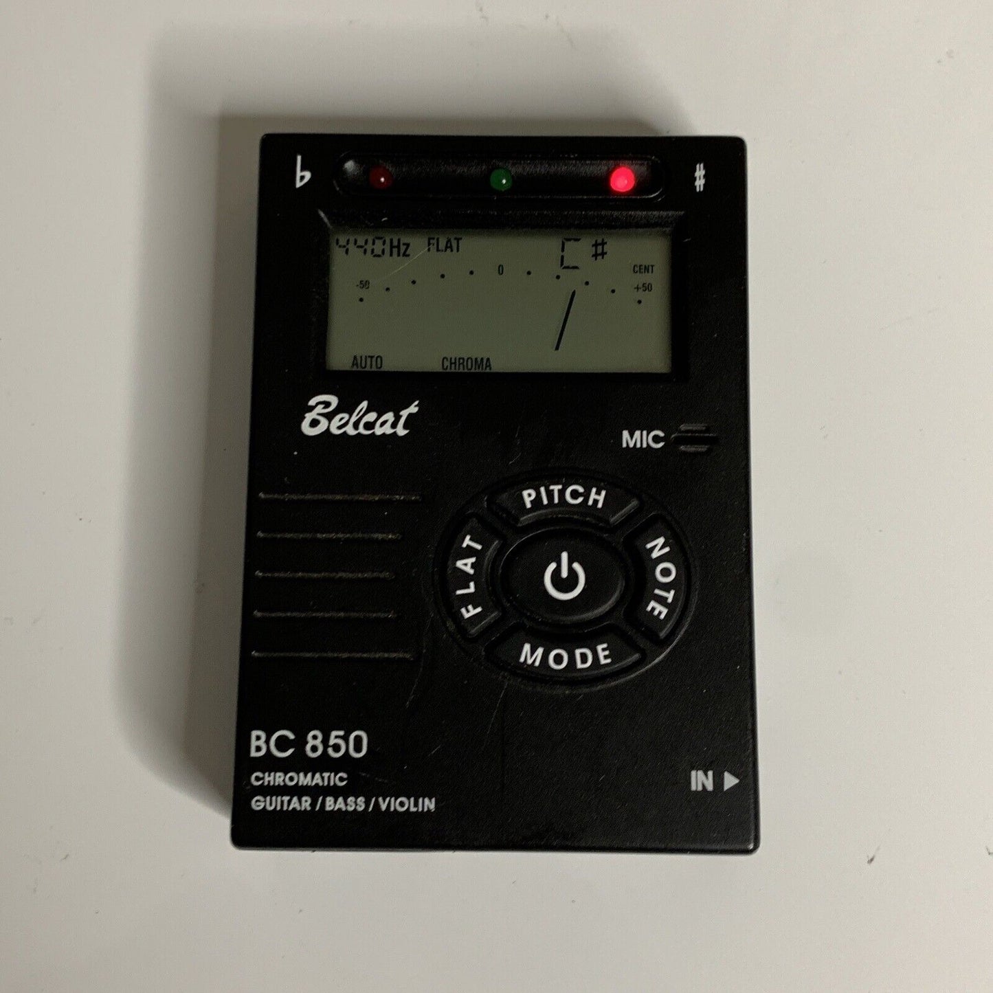 Belfast Chromatic Guitar Bass Violin Tuner BC 850