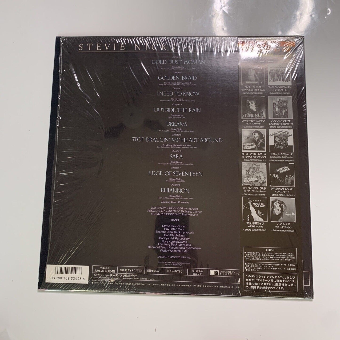 Stevie Nicks In Concert (Laserdisc LD, 1982) NTSC Obi