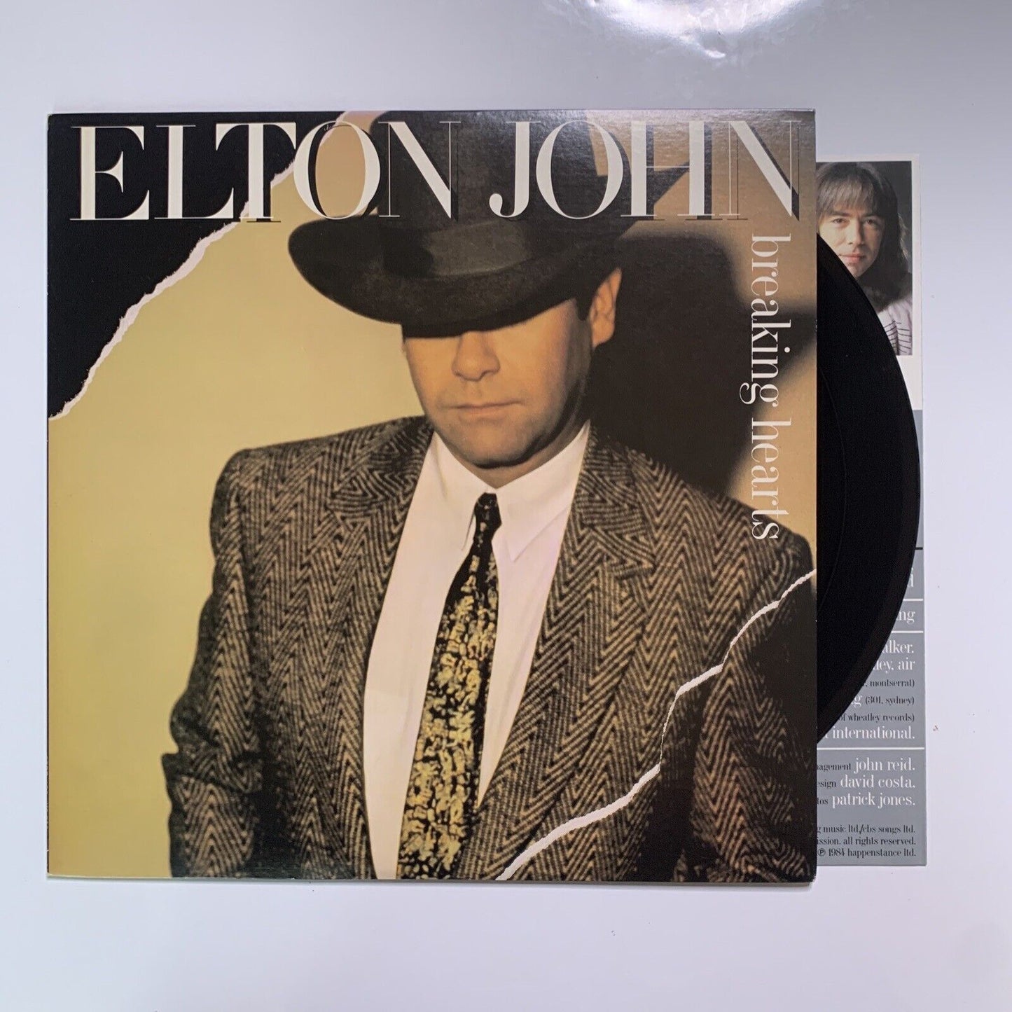 Elton John - Breaking Hearts LP 1984 Vinyl Record 25PP-130