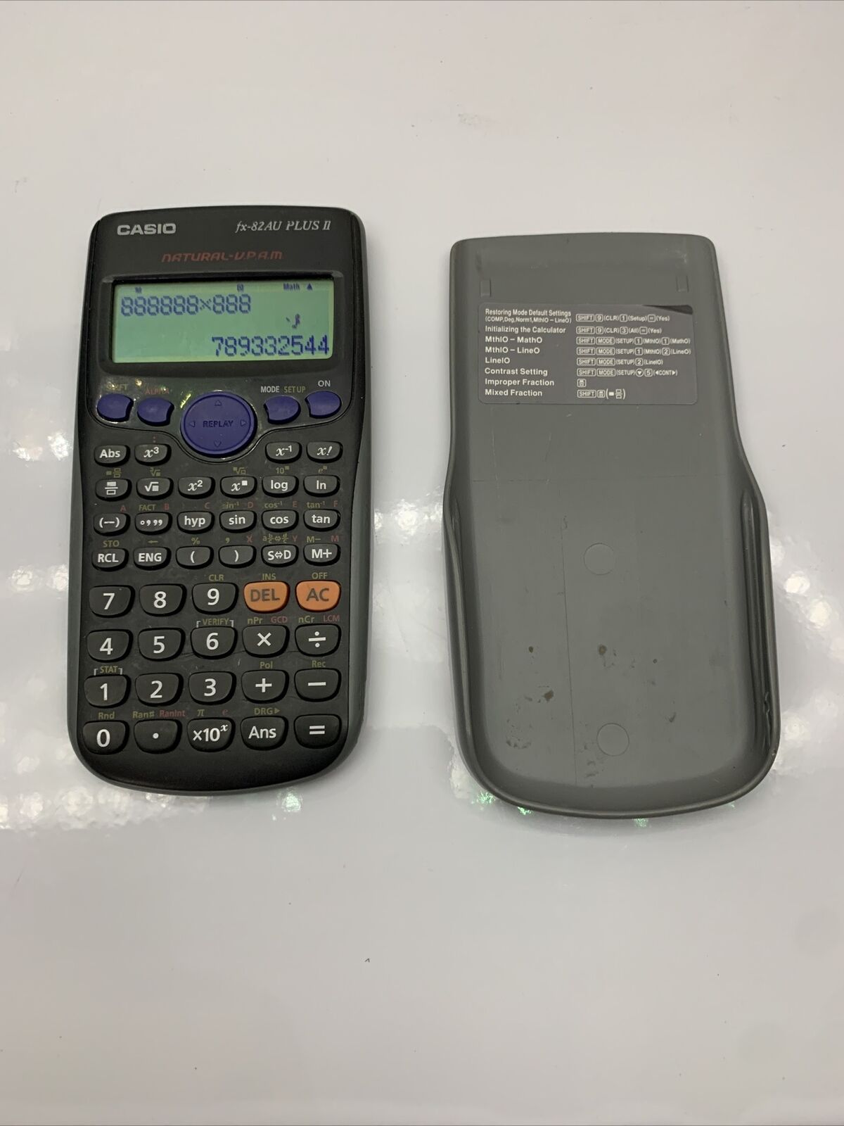 Casio FX82AU PLUS II Scientific Calculator Black