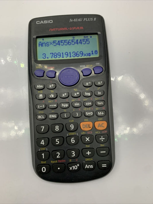 Casio FX82AU PLUS II Scientific Calculator working