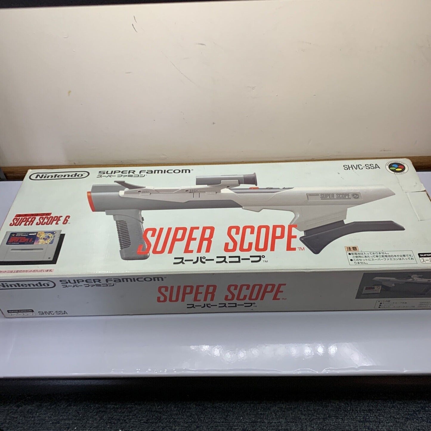 Super Scope 6 Light Gun Controller and Game Nintendo SNES JAPAN NTSC-J Complete