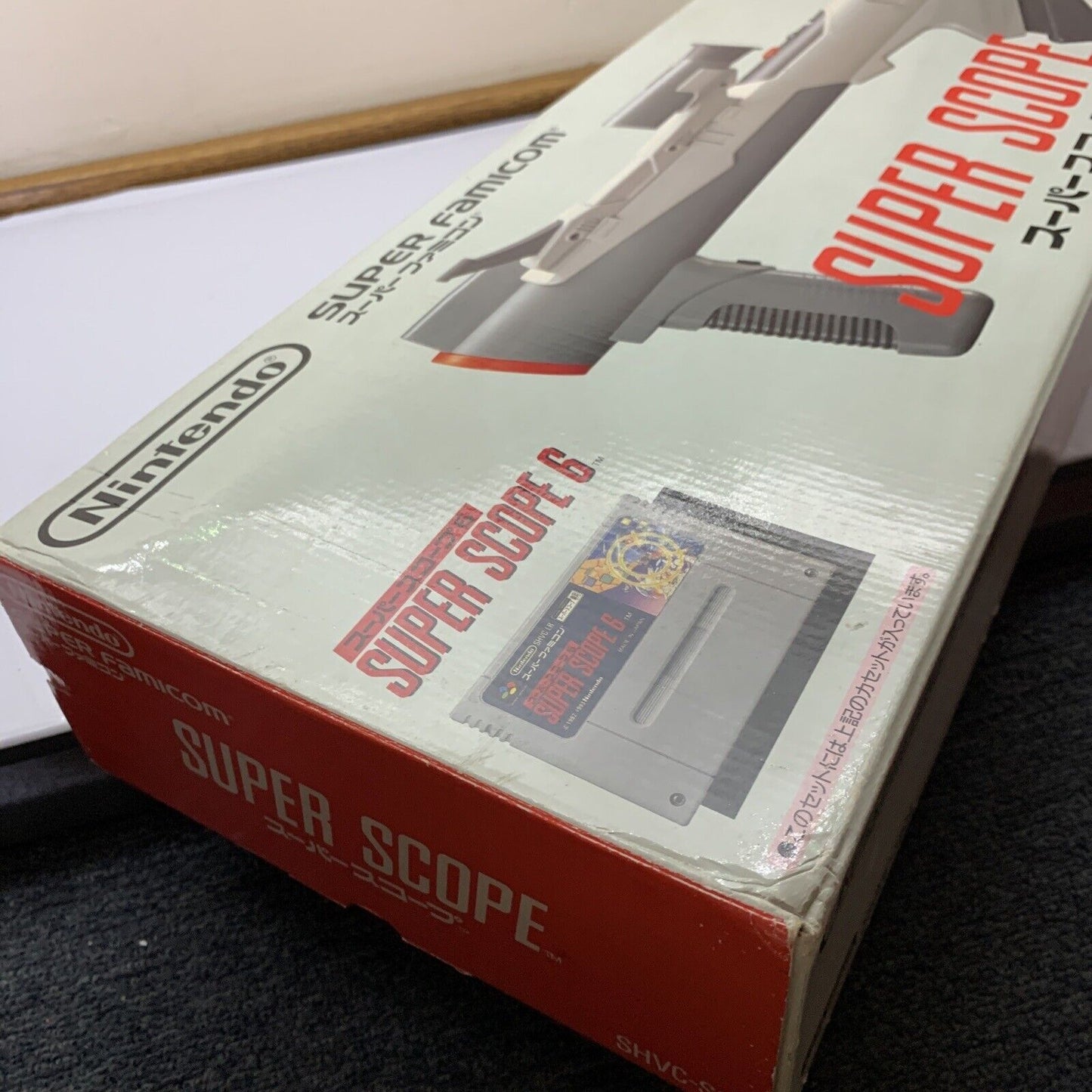 Super Scope 6 Light Gun Controller and Game Nintendo SNES JAPAN NTSC-J Complete