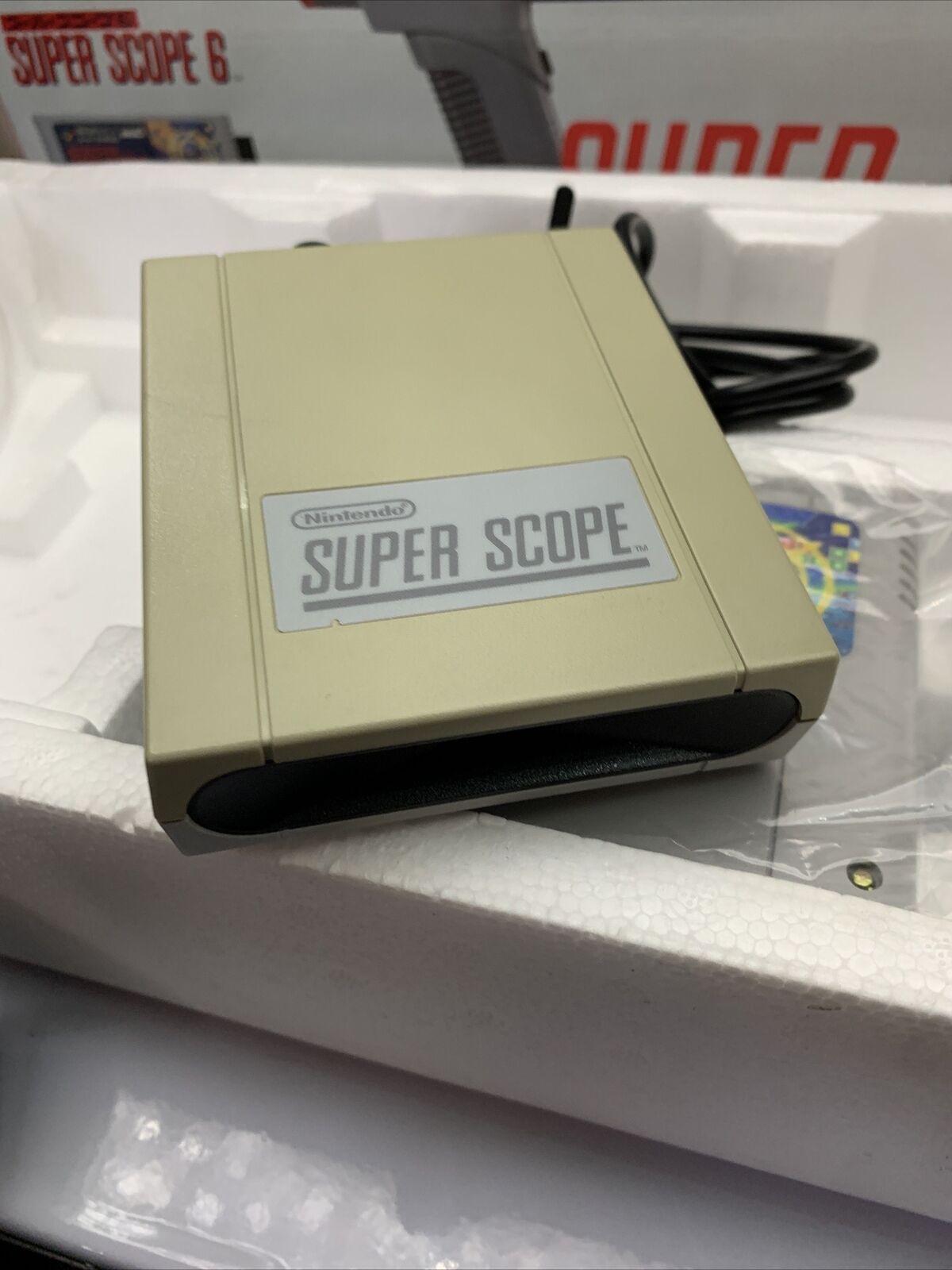 Super Scope 6 Light Gun Controller and Game Nintendo SNES JAPAN NTSC-J Complete