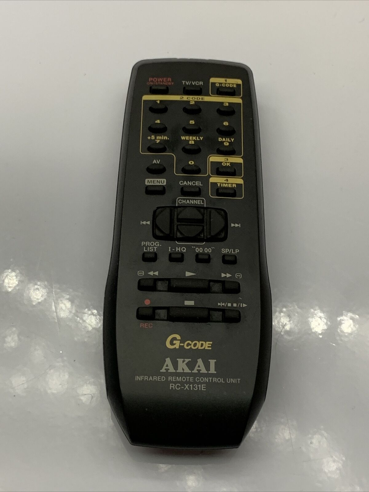 Genuine Akai RC-X131E Remote Control for Akai VCR Player