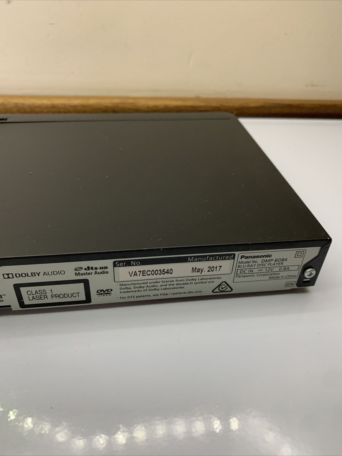 Panasonic Blu-ray Player and DVD player DMP-BD84 Region B 4