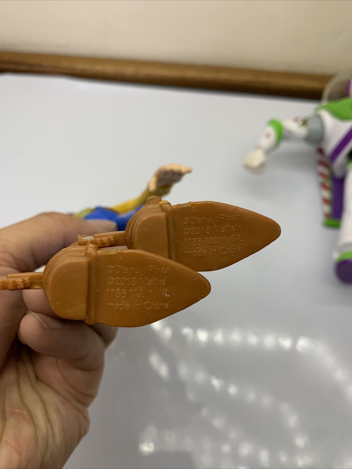 Genuine Disney Toy Story 2x Buzz Lightyear & Sheriff Woody 23cm Action Figure