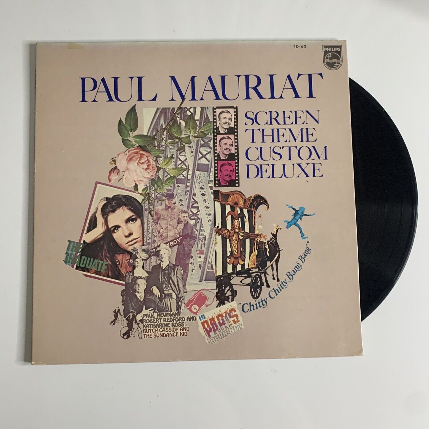 Paul Mauriat – Screen Theme Custom Deluxe LP Vinyl Record Gatefold FD-62