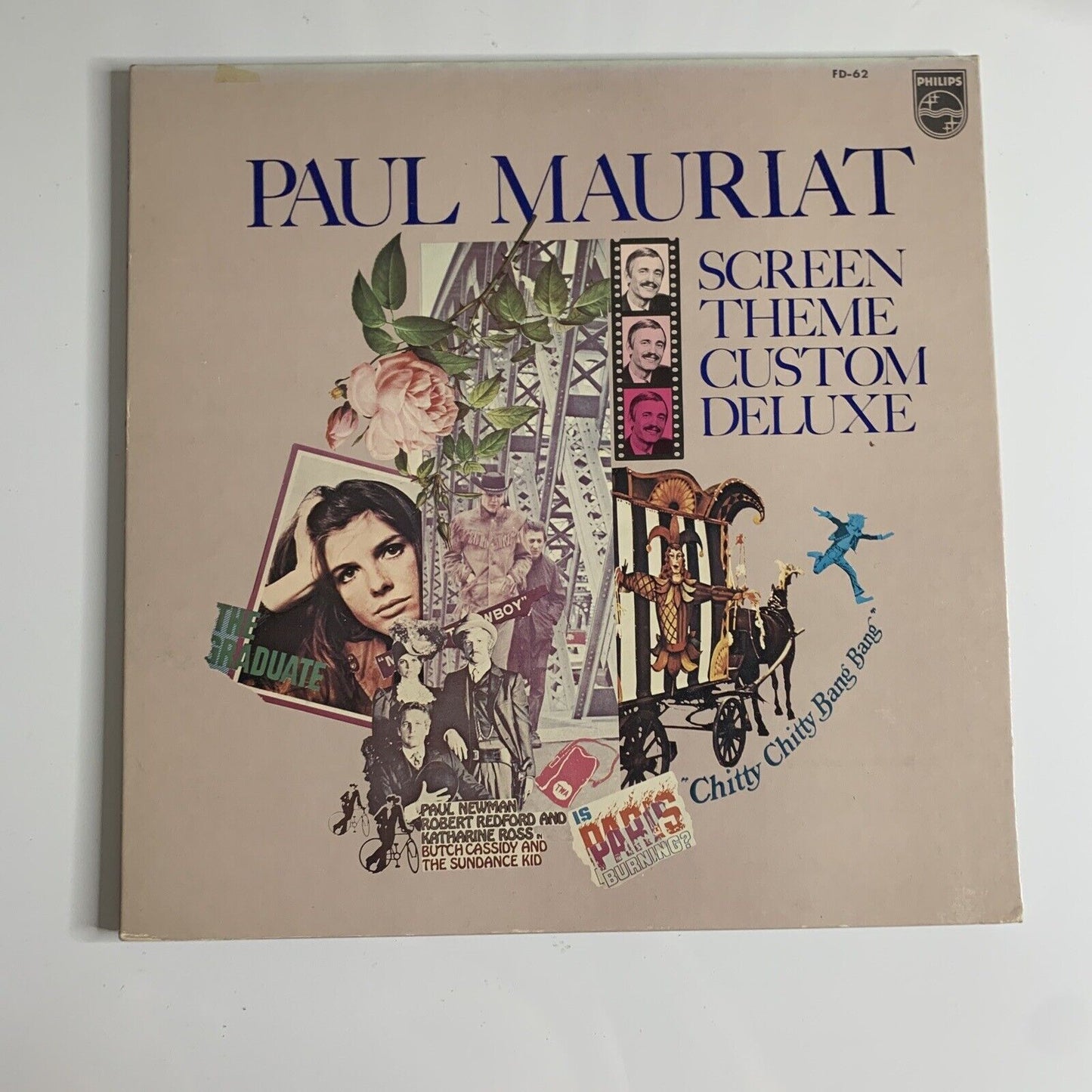 Paul Mauriat – Screen Theme Custom Deluxe LP Vinyl Record Gatefold FD-62