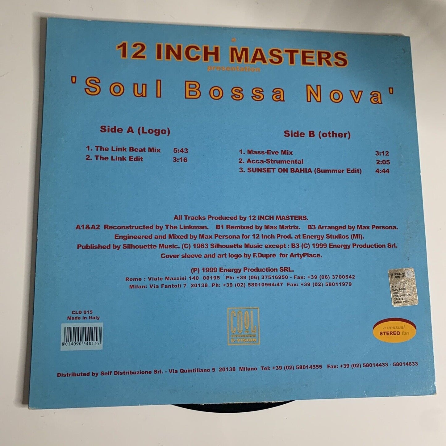 12 Inch Masters – Soul Bossa Nova 12" Vinyl Record