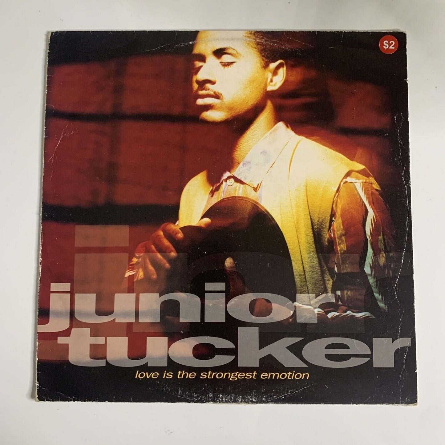 Junior Tucker - Love Is The Strongest Emotion 12" Vinyl 45 RPM Record 1990