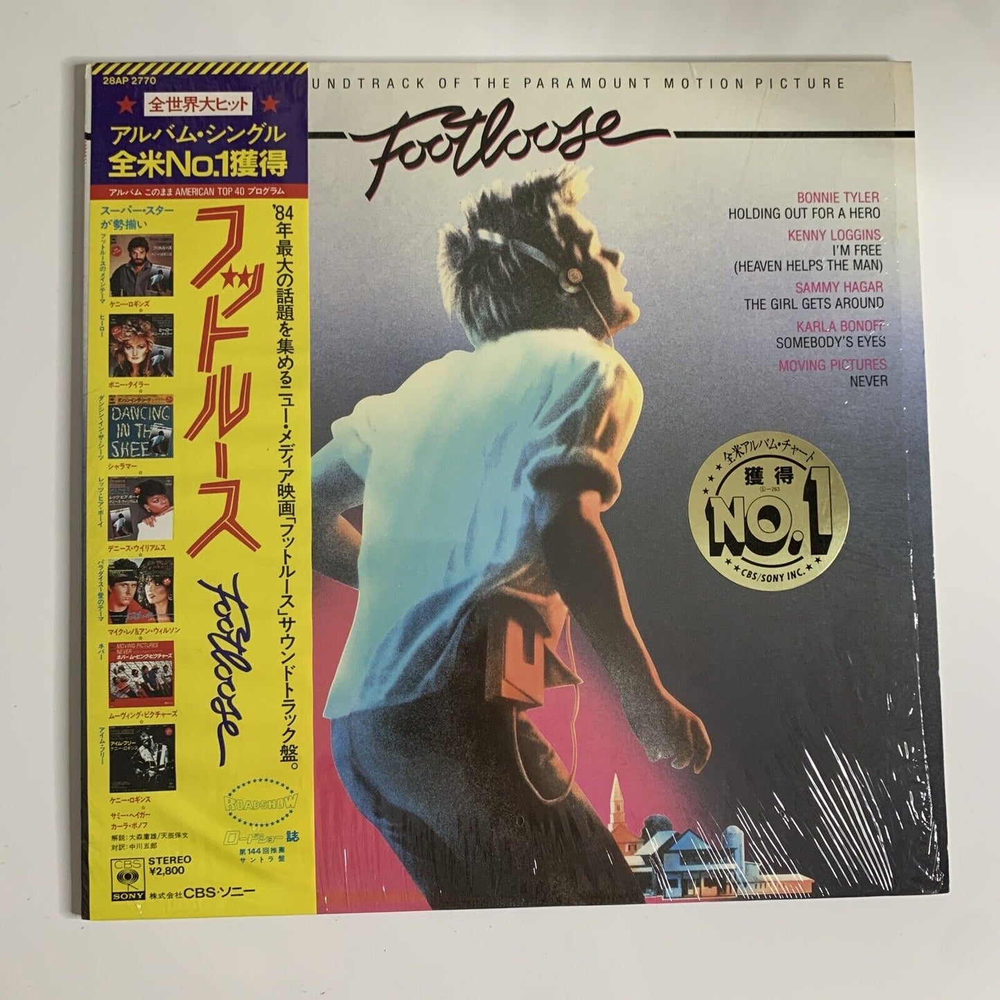 Footloose Original Motion Picture Soundtrack LP 1984 Vinyl Record Obi 28AP 2770