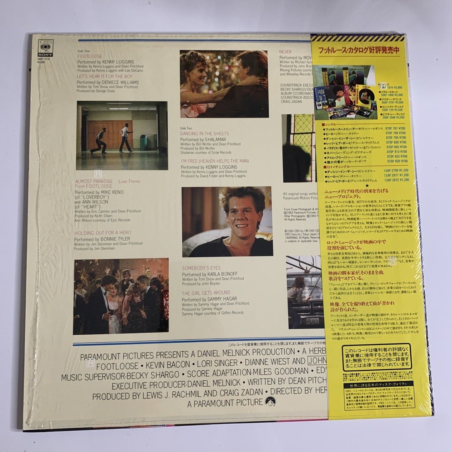 Footloose Original Motion Picture Soundtrack LP 1984 Vinyl Record Obi 28AP 2770