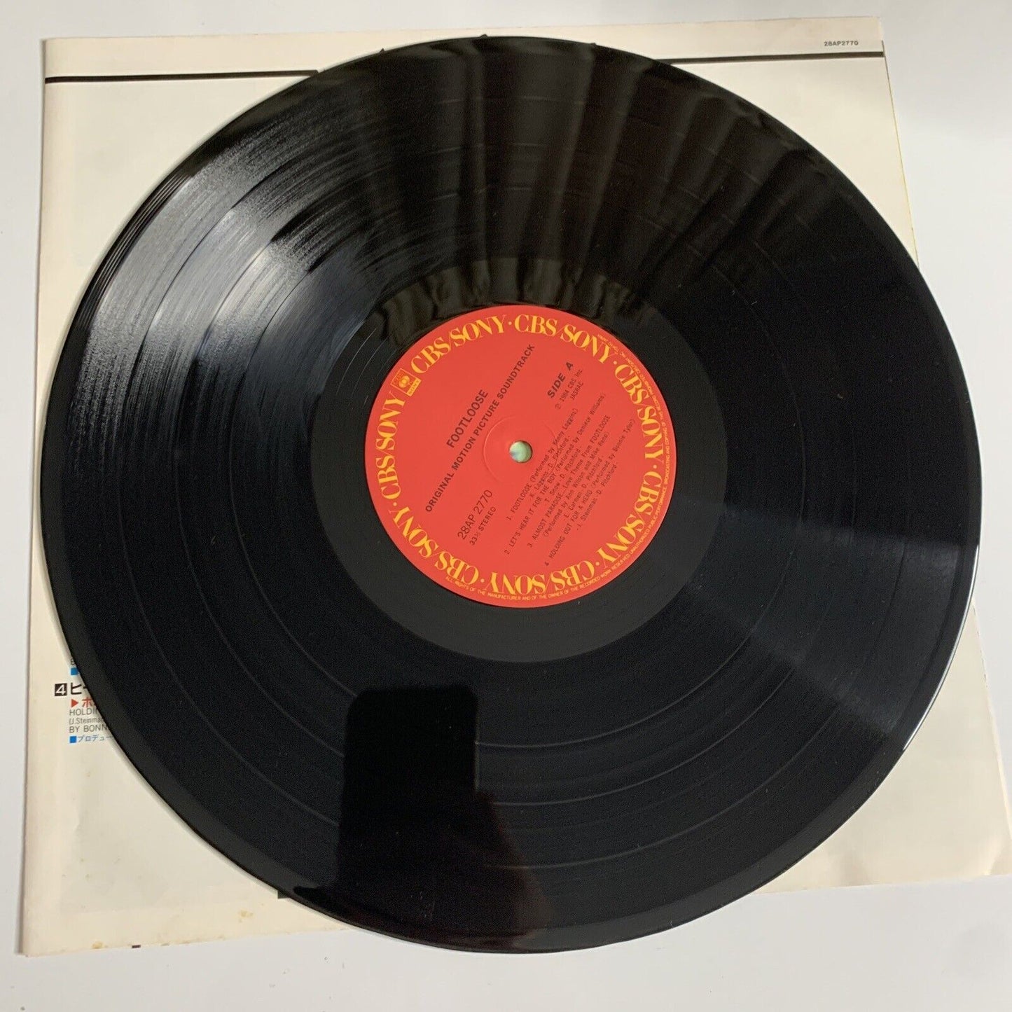 Footloose Original Motion Picture Soundtrack LP 1984 Vinyl Record Obi 28AP 2770