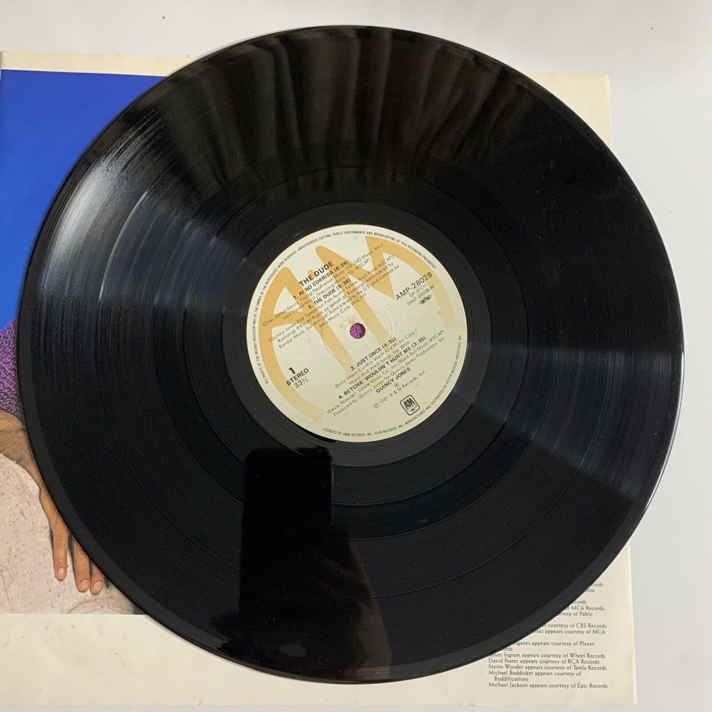 Quincy Jones - The Dude LP 1981 Vinyl Record Obi AMP-28028