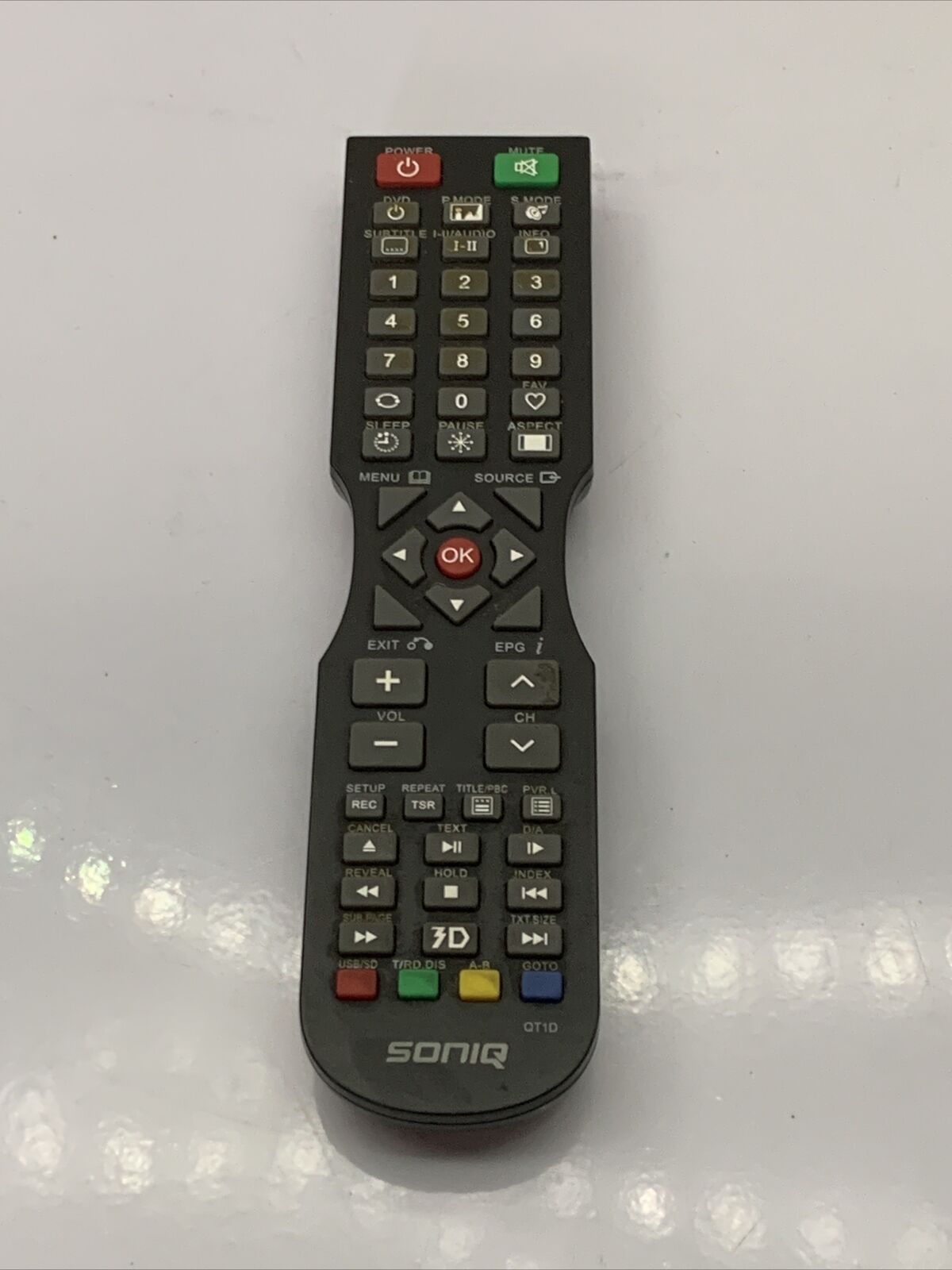 Genuine SONIQ QT1D Remote Control for Soniq TV