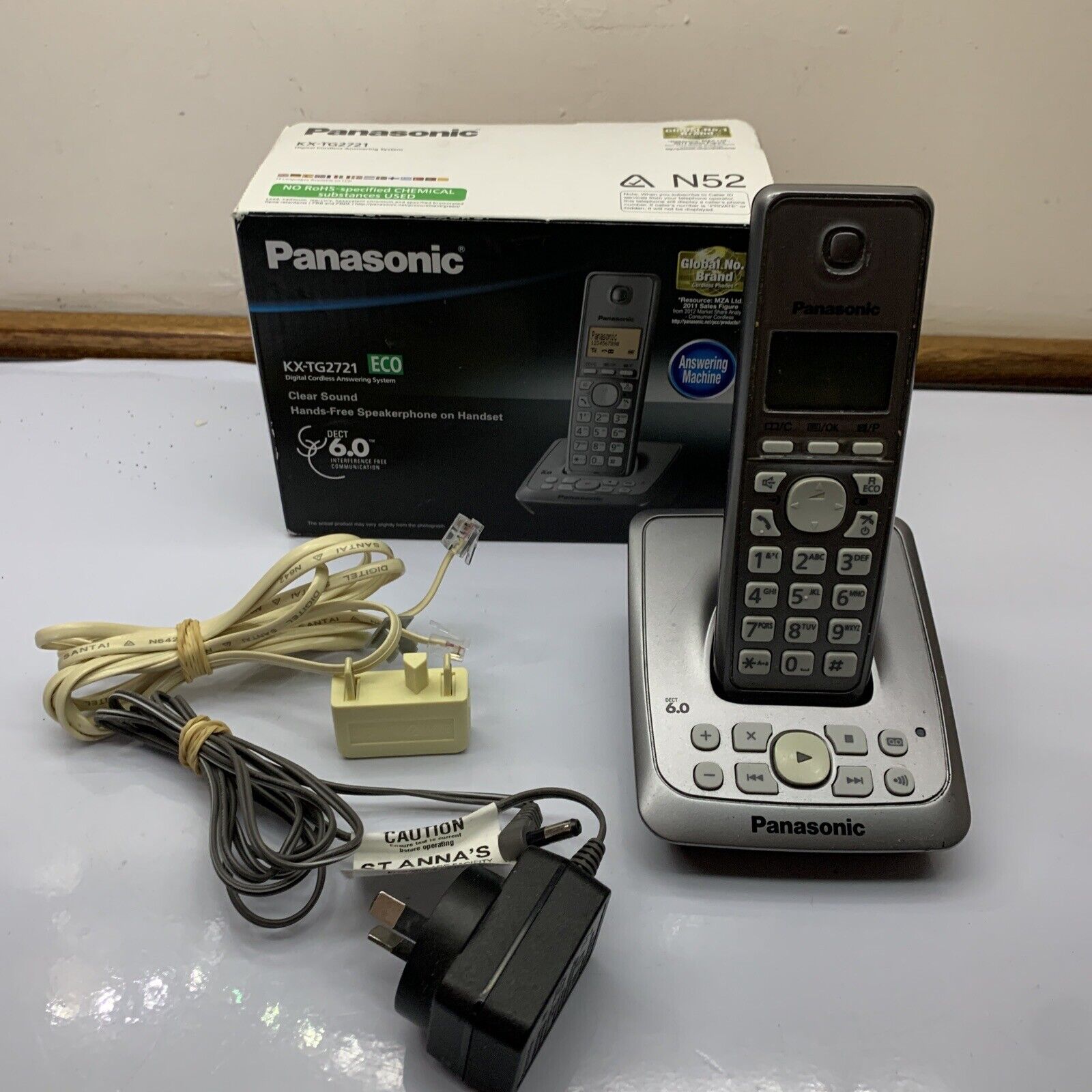 Panasonic KXTG2721 Cordless Phone NBN Ready Retro Unit